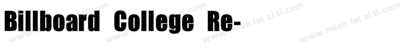 Billboard College Re字体转换